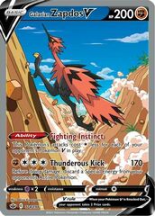 Galarian Zapdos V - 174/198 - Full Art Ultra Rare