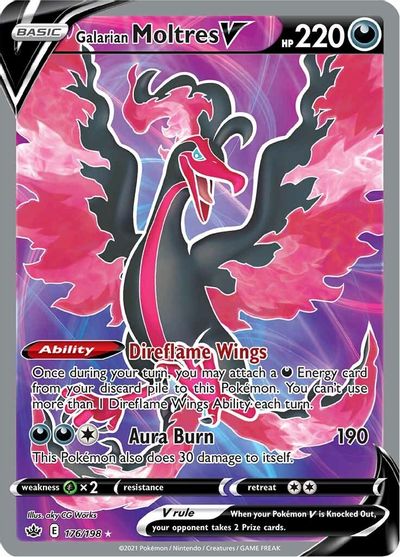 Pokemon Galarian outlet Moltres V Alternate Full Art