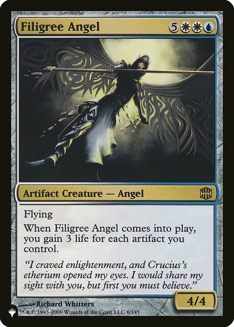 Filigree Angel - The List