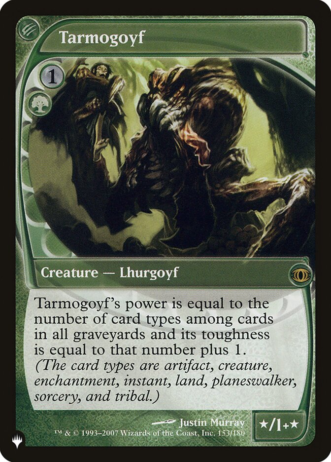 Tarmogoyf - The List