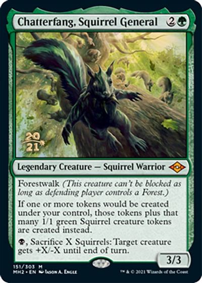 Chatterfang, Squirrel General - Foil - Prerelease Promo