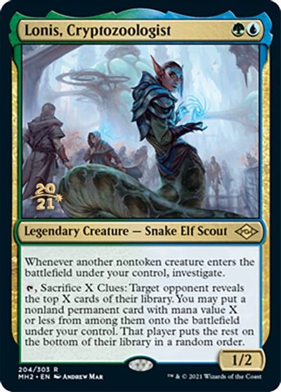 Lonis, Cryptozoologist - Foil - Prerelease Promo