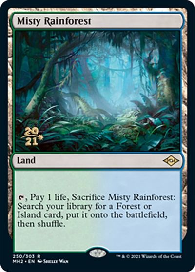 Misty Rainforest - Foil - Prerelease Promo