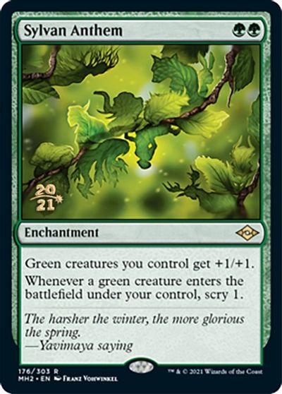 Sylvan Anthem - Foil - Prerelease Promo