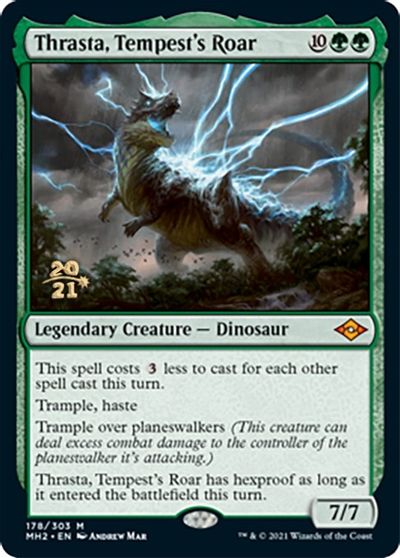 Thrasta, Tempests Roar - Foil - Prerelease Promo