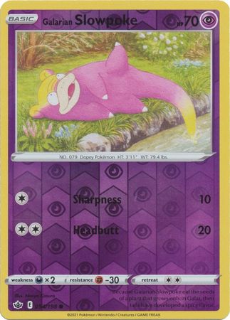 Galarian Slowpoke - 054/198 - Common - Reverse Holo