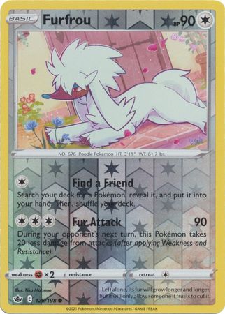 Furfrou - 126/198 - Common - Reverse Holo Furfrou - 126/198 - Common - Reverse Holo