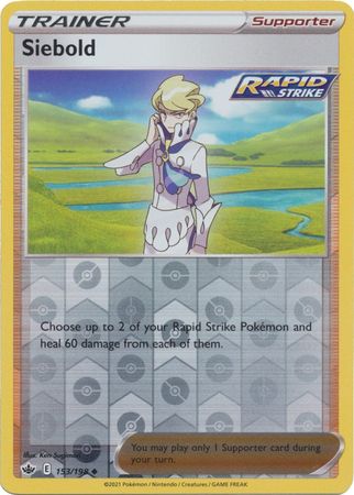 Siebold - 153/198 - Uncommon - Reverse Holo