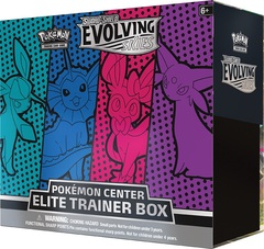 Sword & Shield - Evolving Skies Pokemon Center Elite Trainer Box - Sylveon, Espeon, Glaceon, Vaporeon