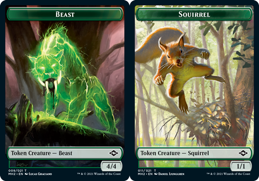 Token - Beast // Squirrel - Foil