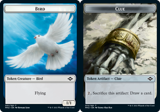 Token - Bird // Clue (015) - Foil