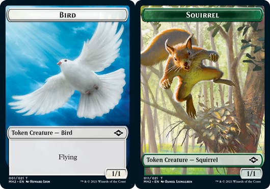 Token - Bird // Squirrel - Foil