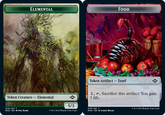 Elemental Token // Food Token (018) - Foil