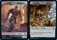 Golem Token // Treasure Token (021) - Foil