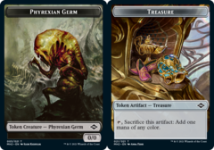 Phyrexian Germ (003) // Treasure (021) Double-Sided Token - Foil