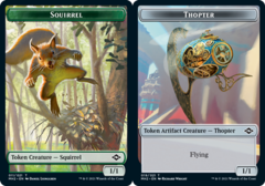 Squirrel Token // Thopter Token - Foil