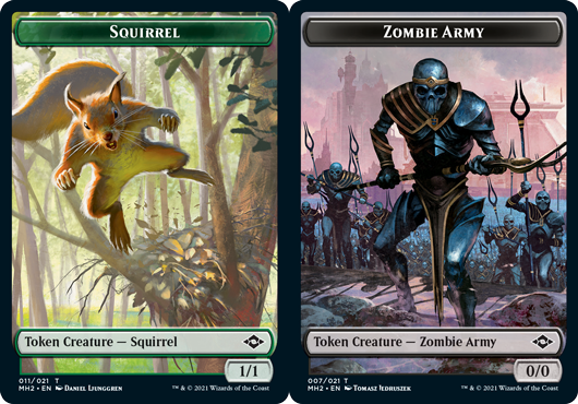 Token - Squirrel // Zombie Army - Foil
