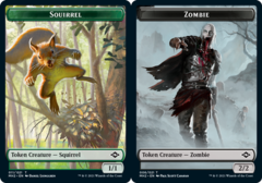 Squirrel (011) // Zombie (006) Double-Sided Token - Foil