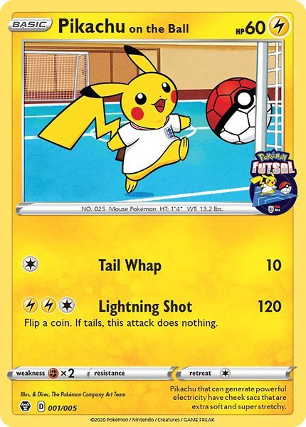 Pikachu on the Ball - 001/005 - Promo