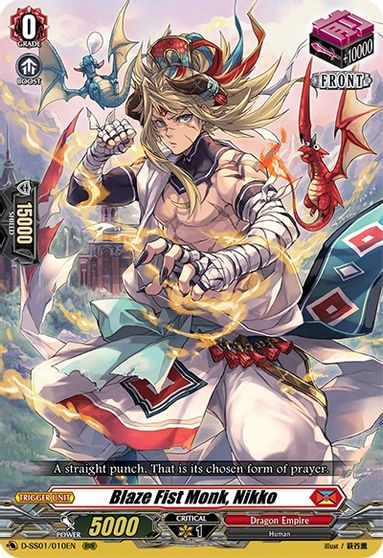 Blaze Fist Monk, Nikko - D-SS01/010EN - RRR
