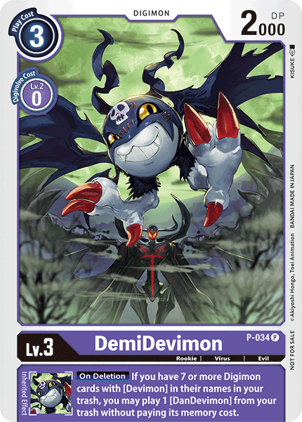 DemiDevimon - P-034 - P - Foil