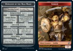 Dungeon of the Mad Mage (020) // Goblin (012) Double-Sided Token