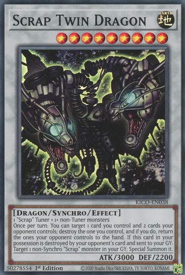 Scrap Twin Dragon - KICO-EN038 - Super Rare - 1st Edition Scrap Twin Dragon - KICO-EN038 - Super Rare - 1st Edition