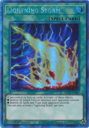 Lightning Storm - KICO-EN057 - Collectors Rare - 1st Edition