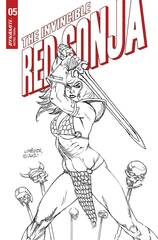 Invincible Red Sonja #5 Cvr I 25 Copy Incv Linsner B&W (STL199693)