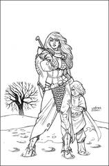 Red Sonja (2021) #1 Cvr M 50 Copy Incv Linsner B&W Virgin (STL199431)