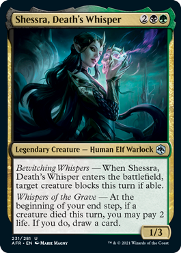 Shessra, Deaths Whisper - Foil