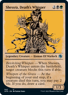 Shessra, Deaths Whisper - Foil - Showcase