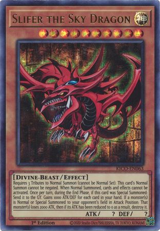 Slifer The Sky Dragon - KICO-EN063 - Ultra Pharaohs Rare - 1st Edition