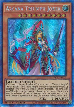 Arcana Triumph Joker - KICO-EN001 - Collectors Rare - 1st Edition