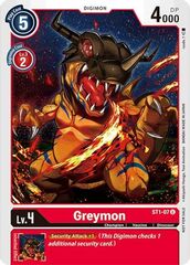 Greymon (Tamer Party Promo Alternate Art) - ST1-07 - Promo