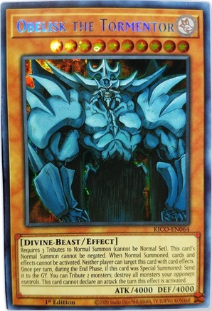Obelisk The Tormentor - KICO-EN064 - Secret Pharaohs Rare - 1st Edition
