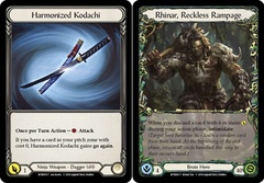 Harmonized Kodachi // Rhinar, Reckless Rampage - 1st Edition