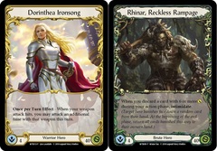 Dorinthea Ironsong // Rhinar, Reckless Rampage - 1st Edition