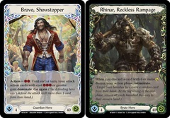 Bravo, Showstopper // Rhinar, Reckless Rampage - 1st Edition