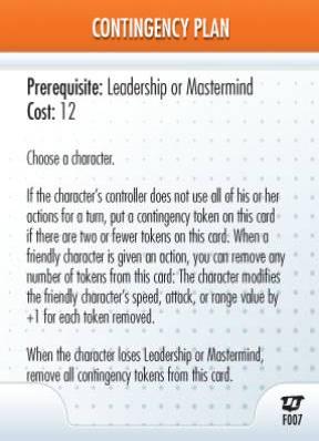 Contingency Plan (F007)