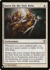 Quest for the Holy Relic - The List