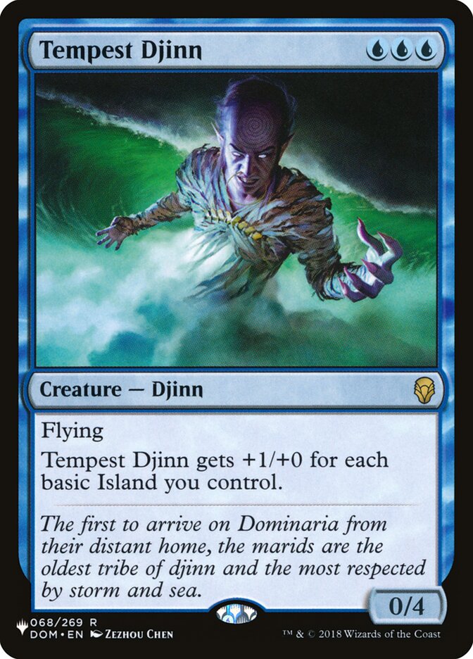 Tempest Djinn - The List