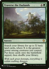 Traverse the Outlands - The List