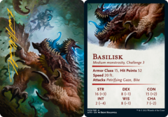 Basilisk (9/81) Art Card - Gold-Stamped Signature