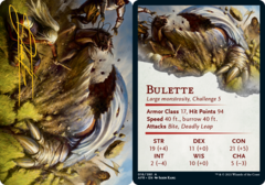 Bulette (16/81) Art Card - Gold-Stamped Signature