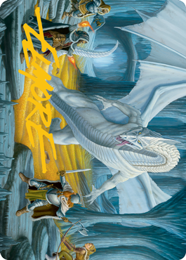 Cave of the Frost Dragon Art Card -  Gold-Stamped Signature