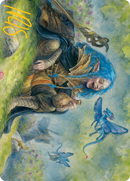 Feywild Trickster Art Card -  Gold-Stamped Signature