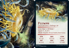 Flumph Art Card -  Gold-Stamped Signature