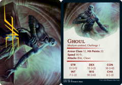 Ghoul Art Card -  Gold-Stamped Signature