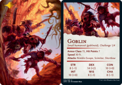 Goblin Art Card -  Gold-Stamped